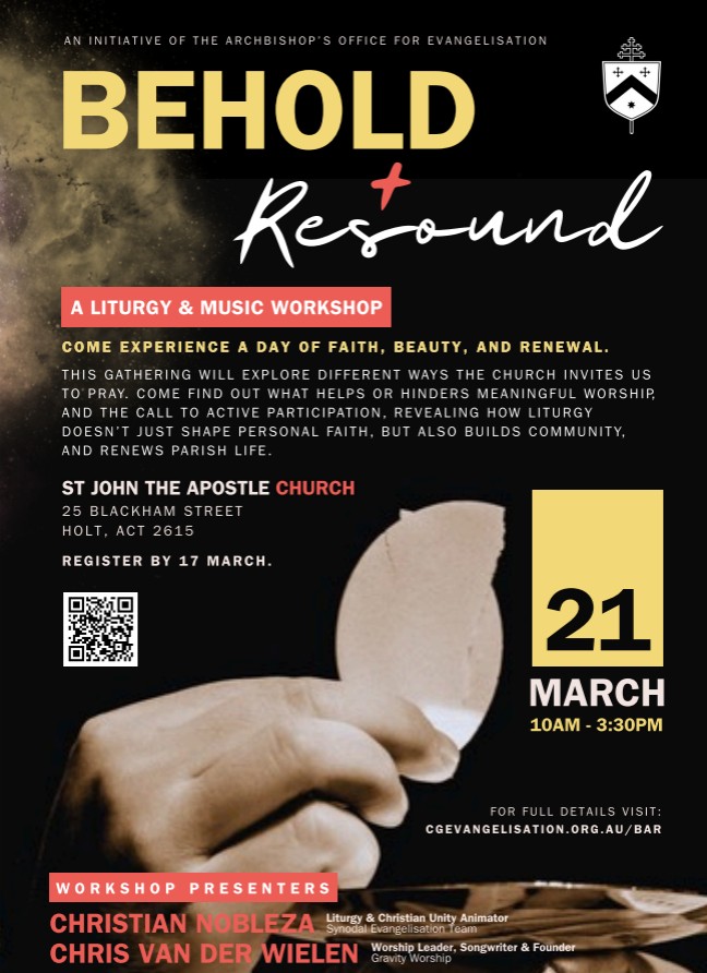 SAVE THE DATE: Behold & Resound Workshop