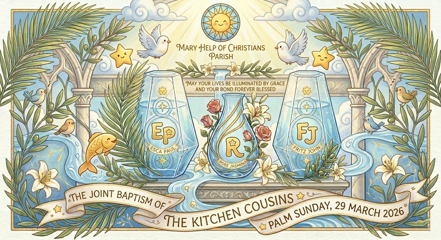 Kitchen Cousins Joint Baptism: Sun, 29 March