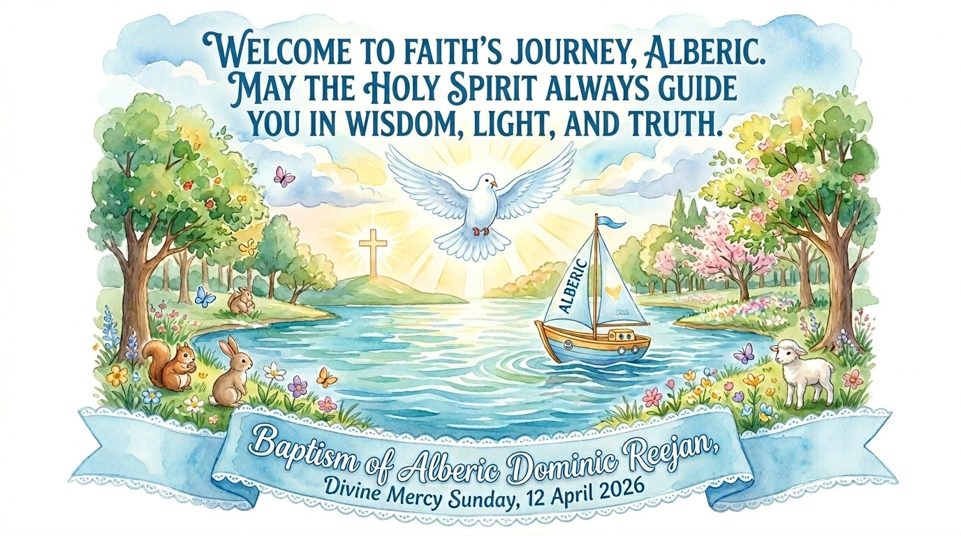 Baptism of Alberic Dominic Reejan