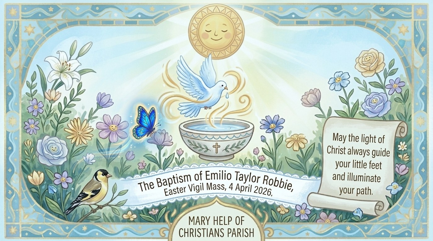 Baptism of Emilio Robbie