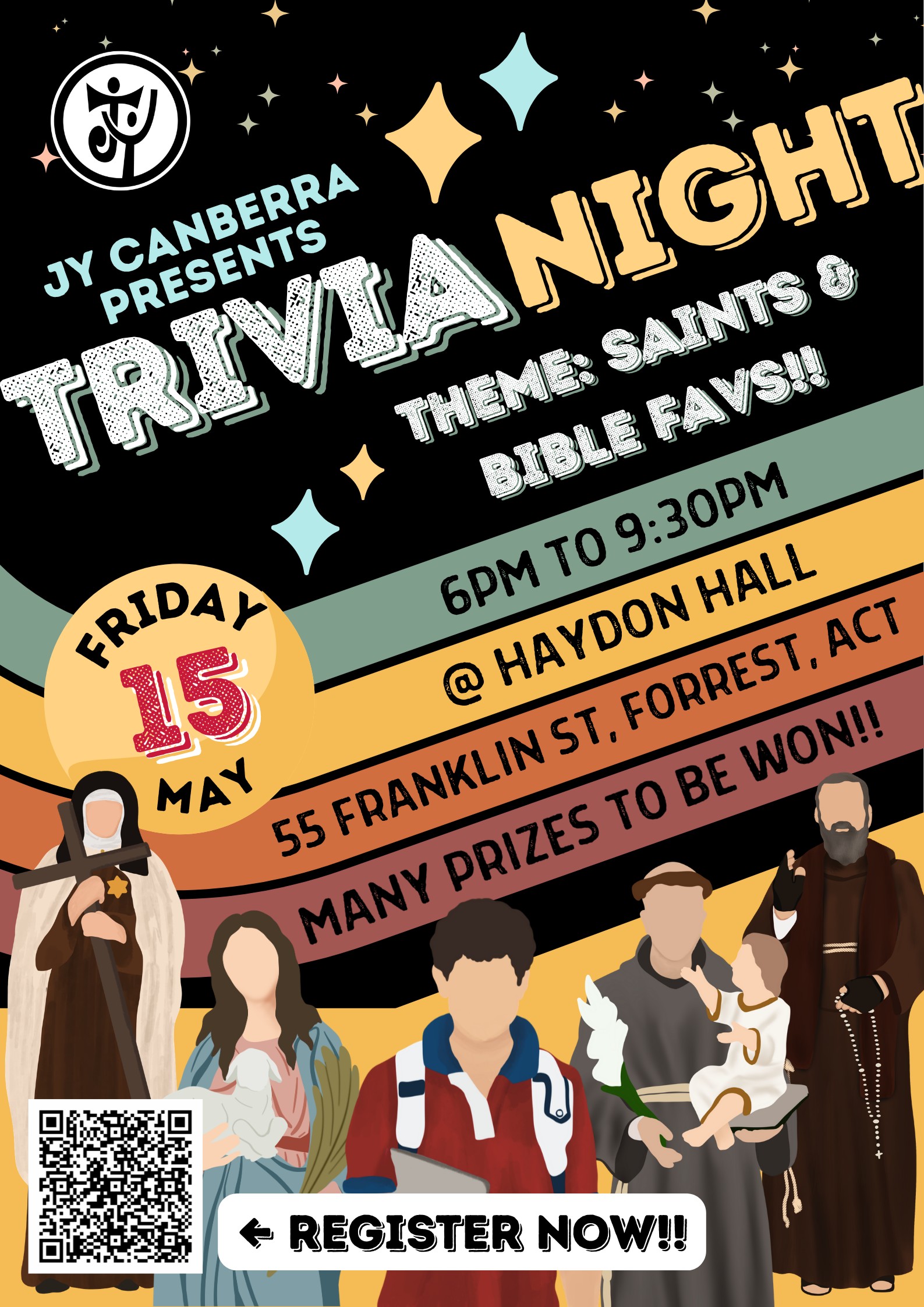 15 May | Jesus Youth Trivia Night | 6pm | Haydon Hall