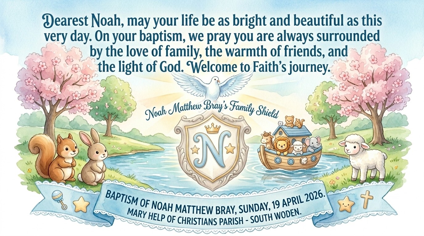 Baptism of Noah Matthew Bray