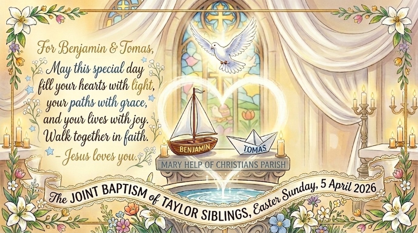Joint Baptism of Siblings Benjamin & Tomas Taylor
