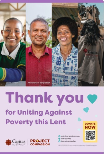 Project Compassion 2026: Unite Against Poverty ends this weekend.