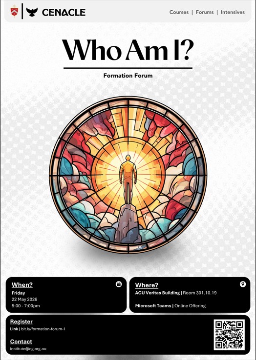 Cenacle: Institute for Synodal Evangelisation Formation Forum, Who Am I