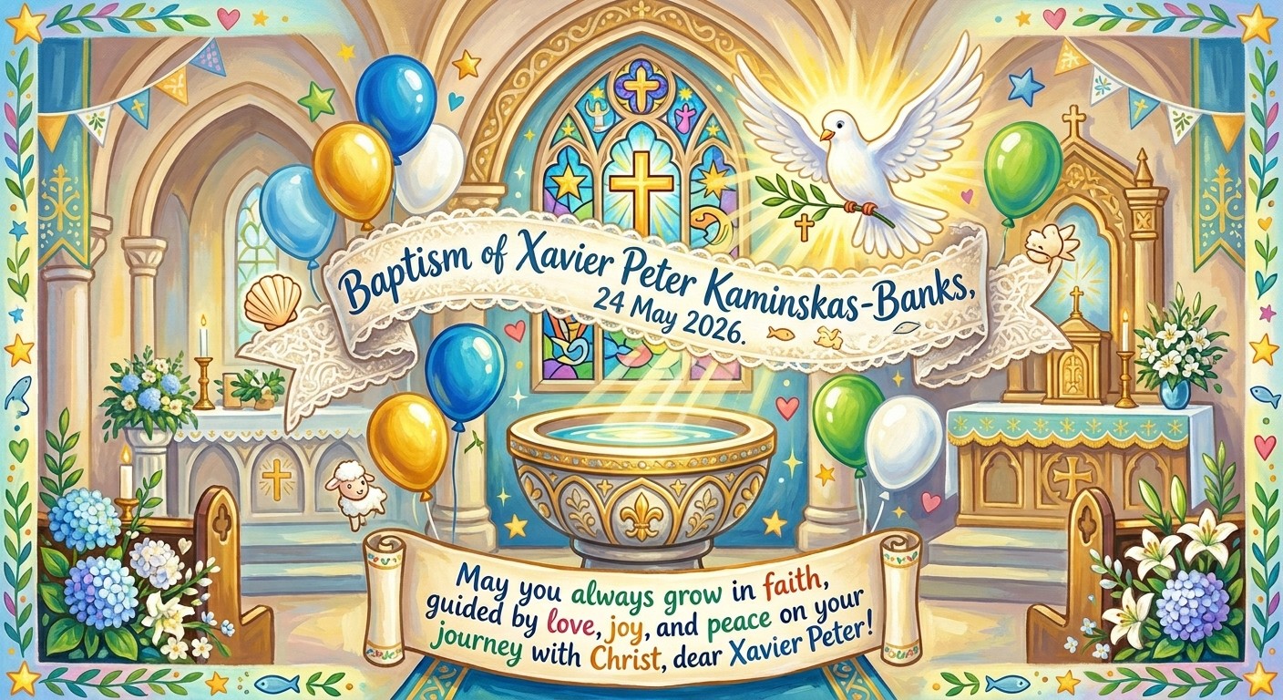 Baptism of Xavier Peter Kaminskas-Banks