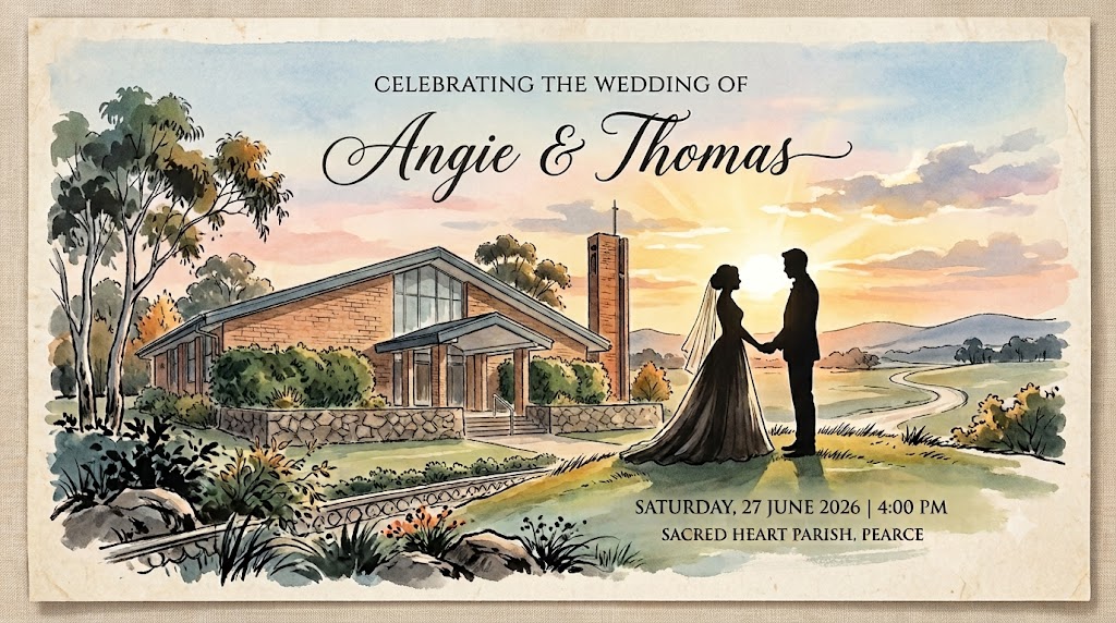 Wedding Ceremony of Angie Lu & Thomas Cahir, 27 June, 4pm