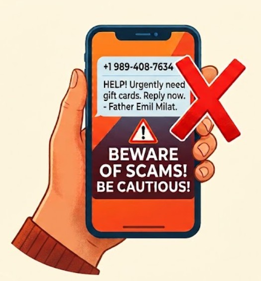Parish Safety Notice: Beware of Suspicious Text Messages