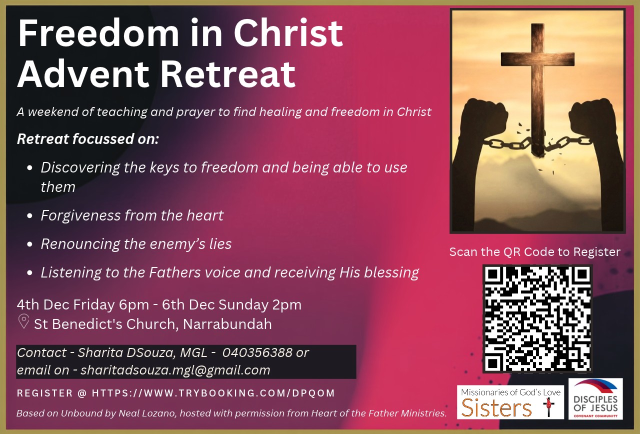4 December | Freedom in Christ Advent Retreat |