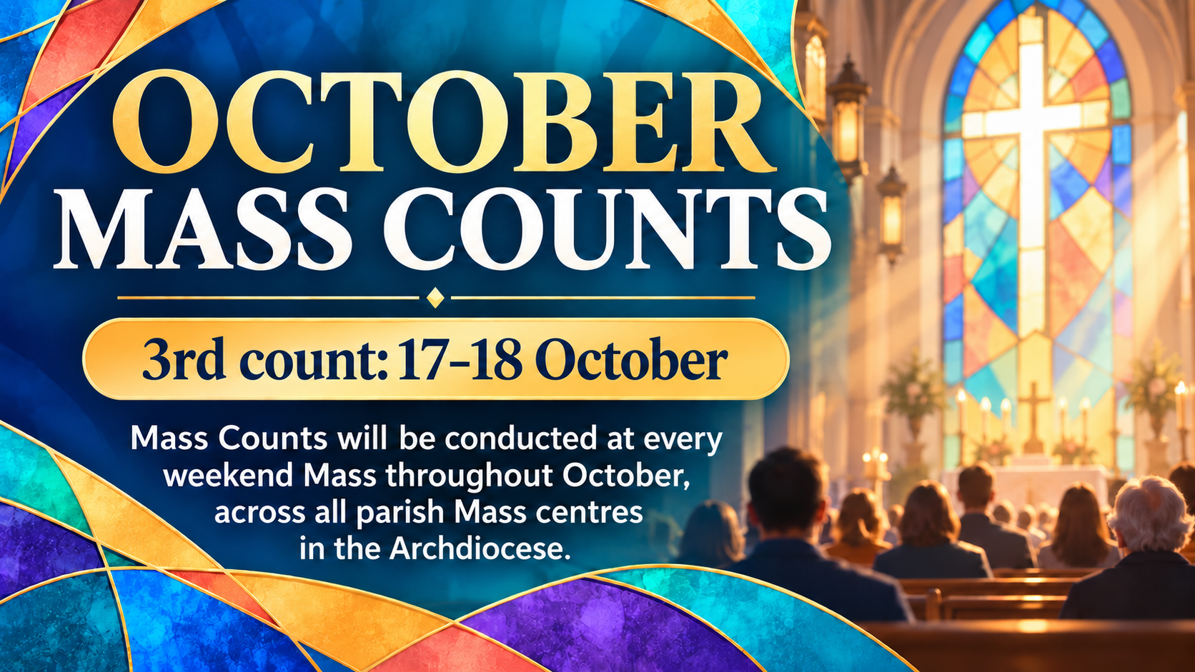 October Mass Count continues, weekend of 17-18 October 2026.