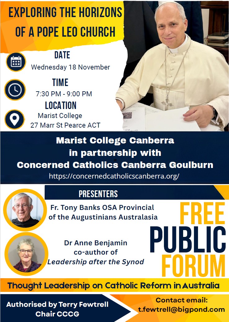 18 November | Exploring the Horizons of a Pope Leo Church | 07:30 pm